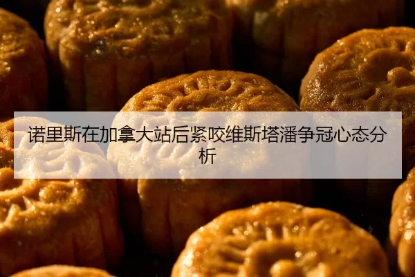 诺里斯在加拿大站后紧咬维斯塔潘争冠心态分析